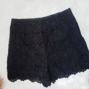 Charlotte Russe High Waisted Lace Shorts XS